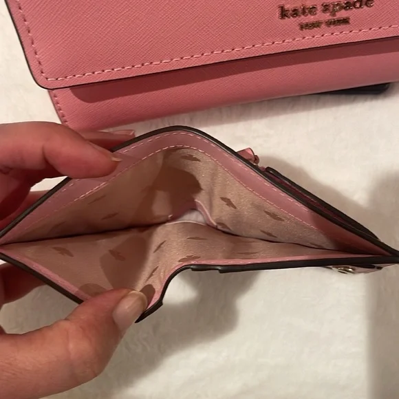 Kate Spade Pink crossbody and compact wallet - Picture 7 of 9